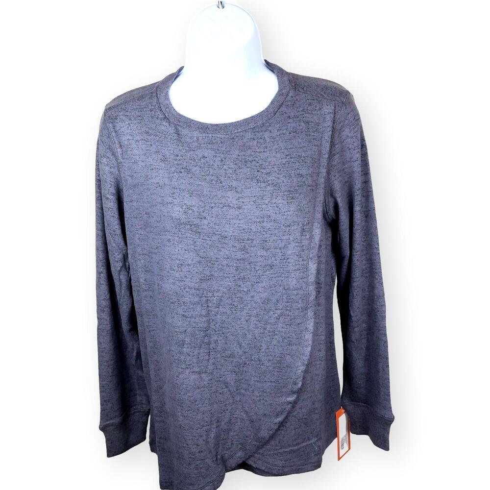 Gilligan & O'malley Charcoal Gray Nursing Top S NWT